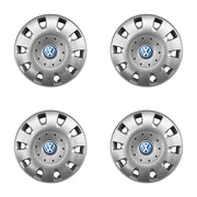 Set 4 capace roti potrivite jantelor de 15 inch compatibile Volkswagen, Model - 304, Sigla Albastra