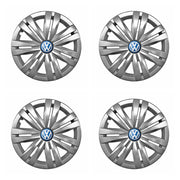Set 4 capace roti potrivite jantelor de 16 inch compatibile gama Volkswagen model - 427, Sigla Albastra