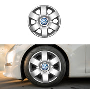 Set 4 capace roti potrivite jantelor de 15 inch compatibile Volkswagen, Model - 310, Sigla Albastra