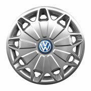 Set 4 capace roti potrivite jantelor de 16 inch compatibile gama Volkswagen model - 419, Sigla Albastra