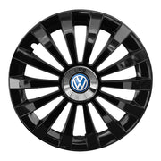 Set 4 capace 16 inch // MERIDIAN, compatibil cu gama auto Volkswagen, Sigla Albastra