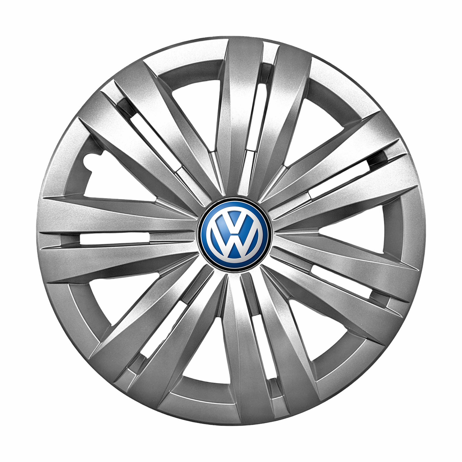 Set 4 capace roti potrivite jantelor de 16 inch compatibile gama Volkswagen model - 427, Sigla Albastra