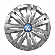 Set 4 capace roti potrivite jantelor de 16 inch compatibile gama Volkswagen model - 427, Sigla Albastra