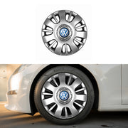 Set 4 capace roti potrivite jantelor de 16 inch compatibile gama VOLKSWAGEN model - 407, Sigla Albastra