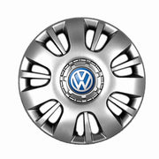 Set 4 capace roti potrivite jantelor de 16 inch compatibile gama VOLKSWAGEN model - 407, Sigla Albastra