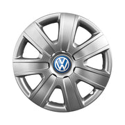 Set 4 capace roti potrivite jantelor de 16 inch compatibile Volkswagen, Model - 415, Sigla Albastra