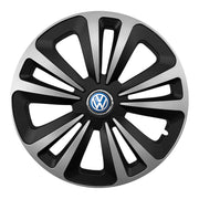 Set 4 capace 16 inch // Grafit TERRA II, compatibil cu gama auto Volkswagen,bi-color, Sigla Albastra
