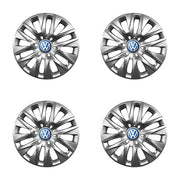 Set 4 capace roti potrivite jantelor de 16 inch compatibile gama Volkswagen model - 429, Sigla Albastra