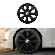 Set 4 capace roti potrivite jantelor de 15 inch compatibile VOLKSWAGEN, Model - 316 Black Edition