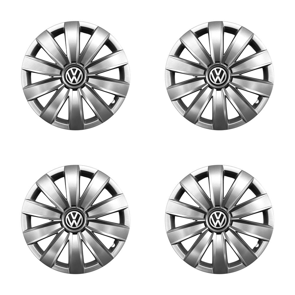 Set 4 capace roti potrivite jantelor de 14 inch compatibile VW Volkswagen Golf 4, 5, 6, 7, Passat B5, B6, B7, B8, Jeta, Polo, Sharan, Tiguan, Touran, Touareg, Caddy, Bora, - Model 226