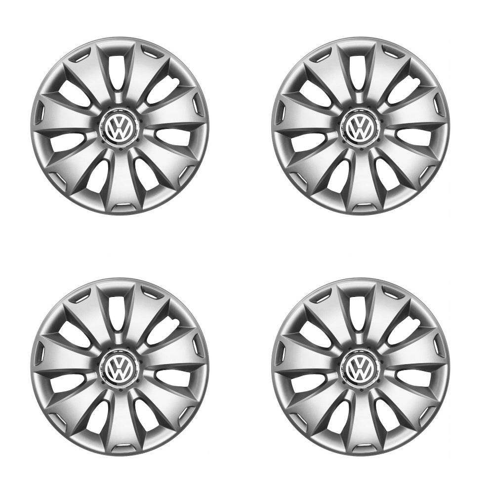 Set 4 capace roti potrivite jantelor de 16 inch compatibile VW Volkswagen Golf 4, 5, 6, 7, Passat B5, B6, B7, B8, Jeta, Polo, Sharan, Tiguan, Touran, Touareg, Caddy, Bora, - Model 417