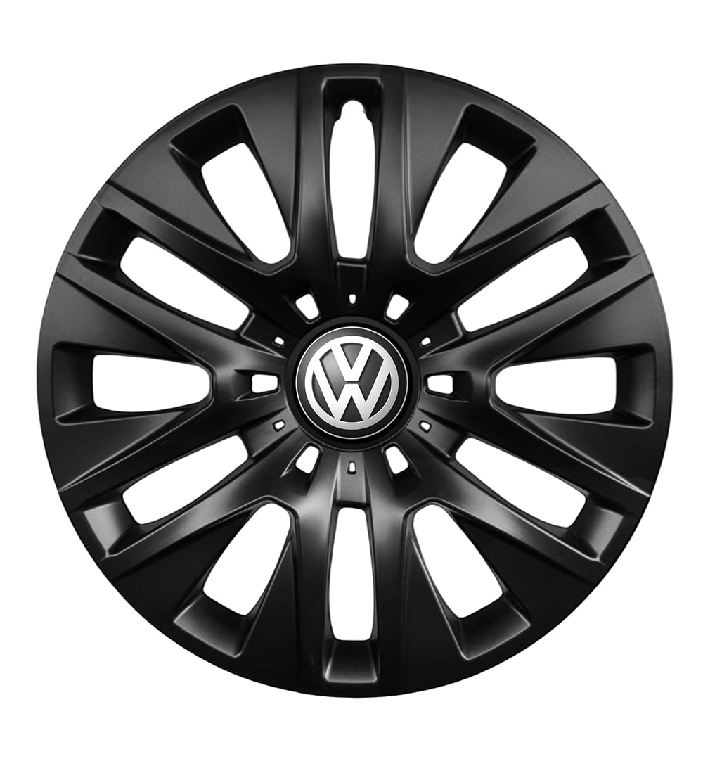 Set 4 capace roti potrivite jantelor de 16 inch compatibile VOLKSWAGEN, Model 429 Black