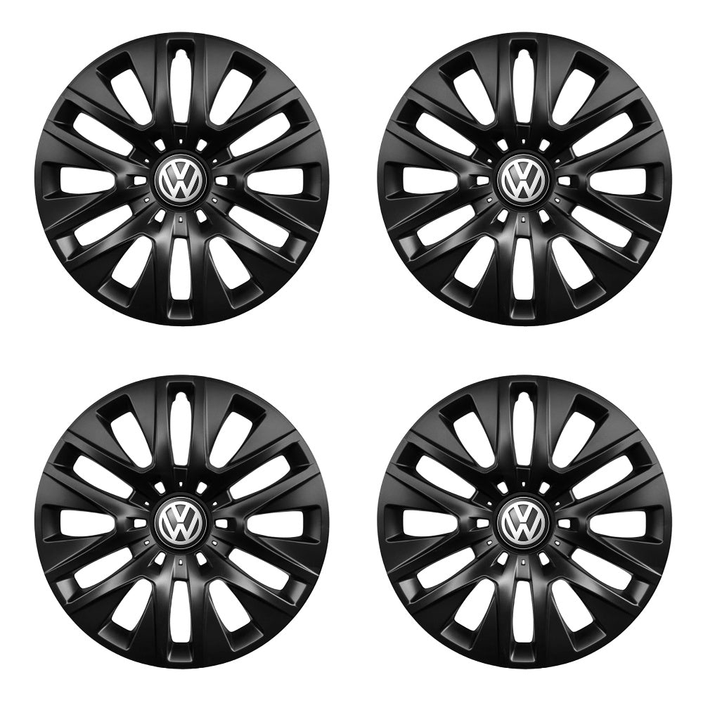 Set 4 capace roti potrivite jantelor de 16 inch compatibile VOLKSWAGEN, Model 429 Black