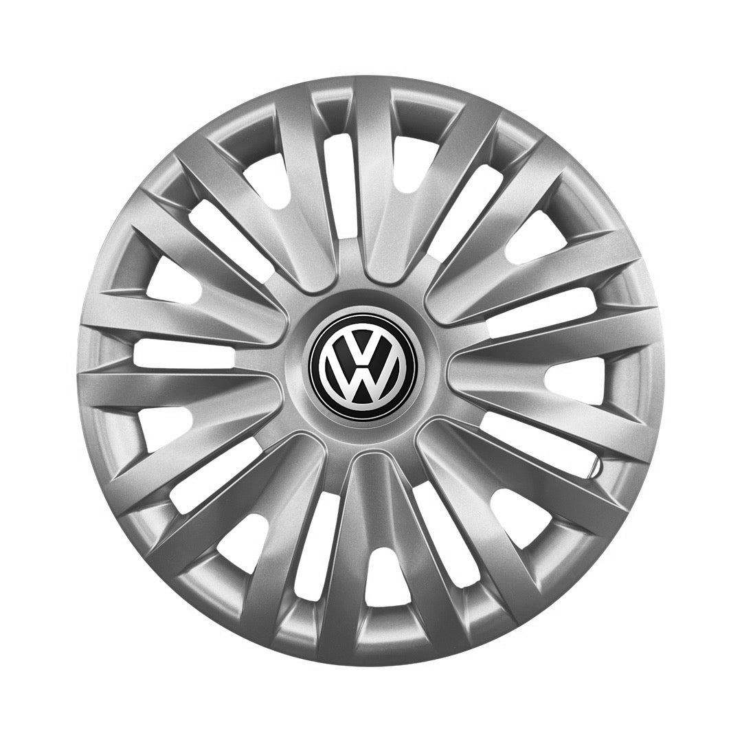 Set 4 capace roti potrivite jantelor de 15 inch compatibile VW Volkswagen Golf 4, 5, 6, 7, Passat B5, B6, B7, B8, Jeta, Polo, Sharan, Tiguan, Touran, Touareg, Caddy, Bora, - Model 313