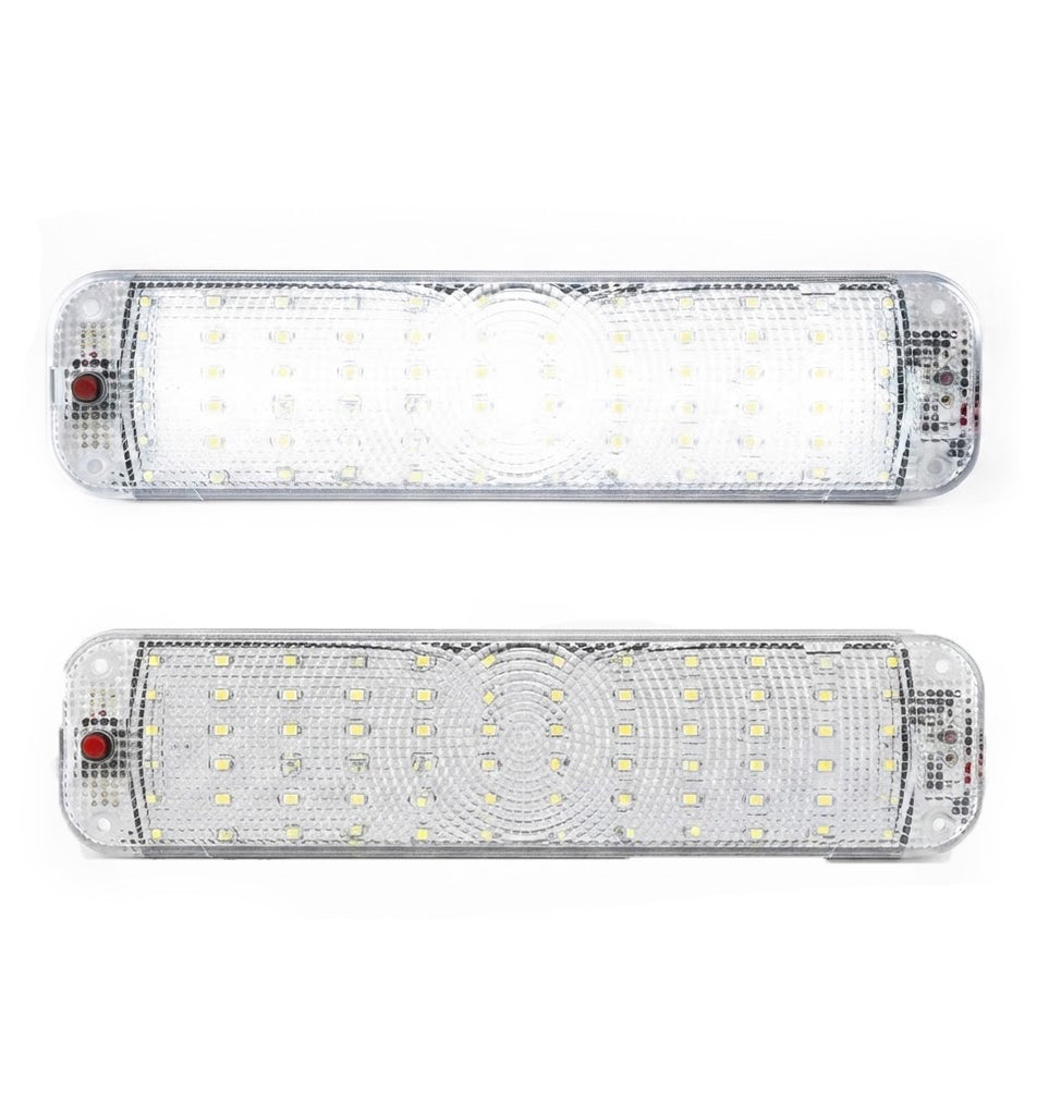 Lampa pentru interior 12/24V, AUTO/CASA cu LED cu buton ON/OFF /25X6X1cm 72SMD