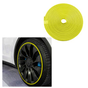 Banda de protectie pentru jante cu lipire dubla - 8m, culoare galben